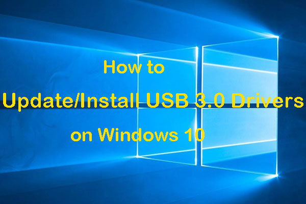 windows 10 install usb 3.0